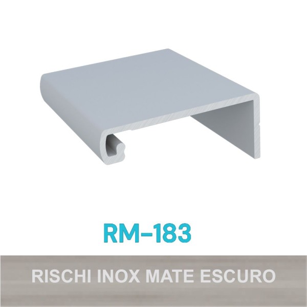 PERFIL ALUMÍNIO ROMETAL FACETATO RM-183 6 MT INOX