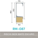 PERFIL ALUMÍNIO ROMETAL GOLA 15MM RM-087 6 MT INOX