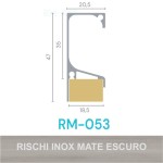 PERFIL ALUMÍNIO ROMETAL GOLA 18MM RM-053 6 MT INOX