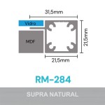 PERFIL ALUMÍNIO ROMETAL LINK RM-284 C/1 ABA 3 MT NATURAL