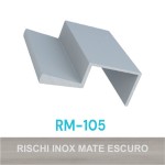 PERFIL ALUMÍNIO ROMETAL TESTEIRA 18MM RM-105 6 MT INOX