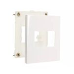 PLACA + SUPORTE MARGIRIUS SLEEK MÓVEL 70X70MM BRANCA