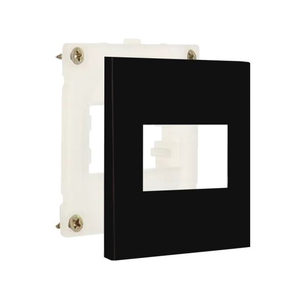 PLACA + SUPORTE MARGIRIUS SLEEK MÓVEL 70X70MM PRETO