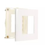 PLACA + SUPORTE MARGIRIUS SLEEK MÓVEL 80X80MM BRANCA