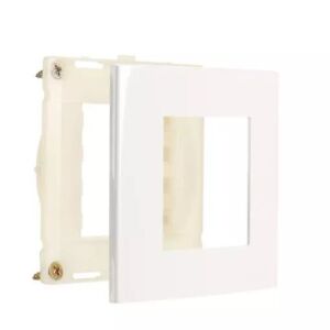 PLACA + SUPORTE MARGIRIUS SLEEK MÓVEL 80X80MM BRANCA