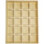 PORTA JÓIAS 420 X 320MM PA-02AV CREME AVELUDADO