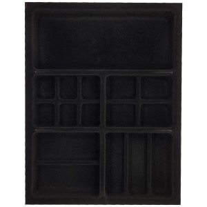 PORTA JÓIAS 440 X 340MM PJ-03AV PRETO AVELUDADO