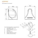 PRENDEDOR MAGNÉTICO COMFORTDOOR BRANCO