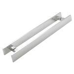 PUXADOR PORTA DUPLO INOX BARRA CHATA 40X10MM 80CM POLIDO