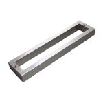 PUXADOR PORTA DUPLO INOX H40 40X20MM 62CM ESCOVADO