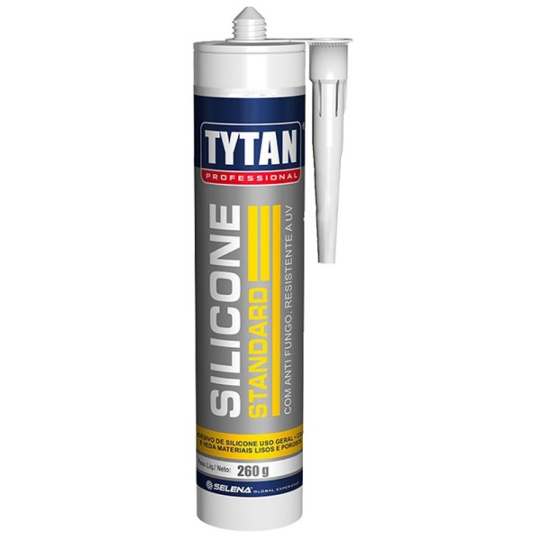 SILICONE ACÉTICO STANDARD TYTAN TRANSPARENTE 260GR