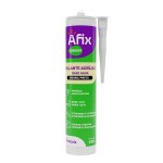 SILICONE BASE ÁGUA AFIX PRETO 430GR