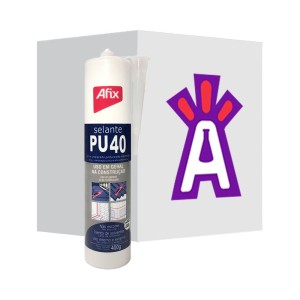 SILICONE PU AFIX BRANCO 400GR C/12