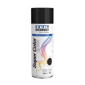 TINTA SPRAY PRETO FOSCO 350ML TEKBOND