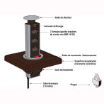 TORRE MULTIPLUG COM 3 TOMADAS PARA USO DOMÉSTICO